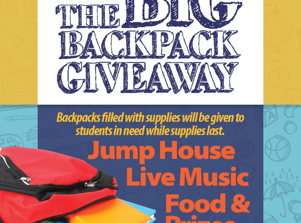 The BIG Backpack Giveaway, Kids Events Franklin TN, Franklin TN Kids Events, Franklin TN Children's events
